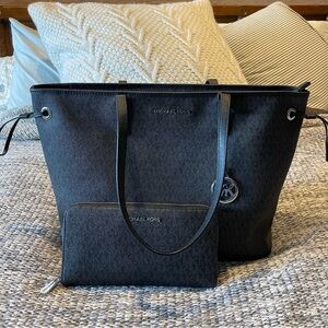 Michael Kors Tote Bag and Large Wallet Set